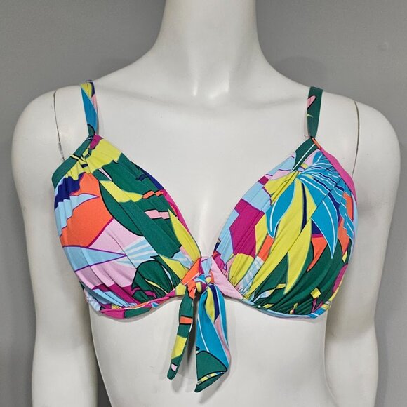 Bleu Rod Beattie Life Of The Party Underwire Bikini Top Size 34D - Picture 2 of 6